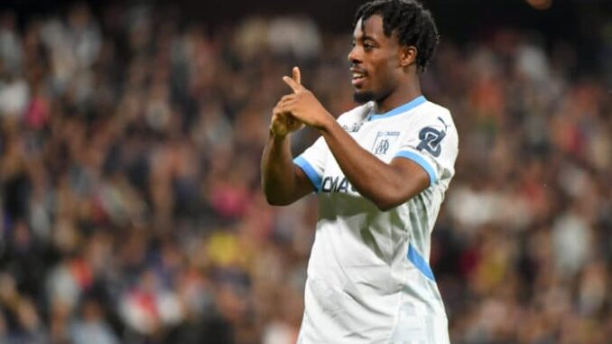 Montpellier Herault SC v Olympique de Marseille - Ligue 1 McDonald s 2024/2025 09 Elye WAHI (om) during the Ligue 1 McDo
