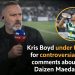 BREAKING: Kris Boyd will have to answer for his words. There is simply no place for such remarks in modern football, and many believe he clearly overstepped the mark with his comments.