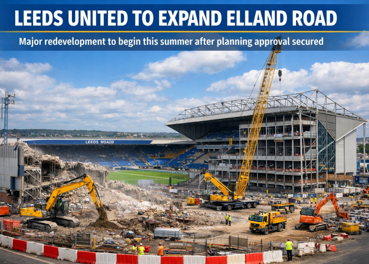 GOOD NEWS:Leeds United Approved to Expand Elland Road Into a 53,000-Seat Giant This summer.