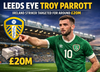 BREAKING:Leeds United are said to be preparing a £20m offer to land Republic of Ireland striker Troy Parrott in what could be a huge January move.