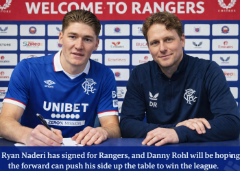 AGREEMENT ACCEPTED:RYAN NADERI COMPLETES RANGERS MOVE AS DANNY RÖHL BACKS NEW SIGNING TO SPARK TITLE CHARGE